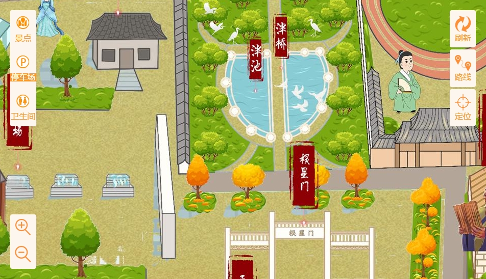 塔洋镇手绘地图景区语音讲解导览系统：智慧景区建设的基石